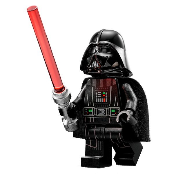 LEGO sw1249 - Darth Vader - Printed Arms, Spongy Cape, White Head with Frown