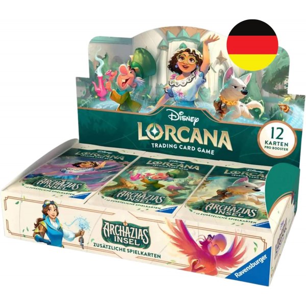 Disney Lorcana Trading Card Game: Archazias Insel - Booster Display mit 24 Booster Packs (Deutsch)