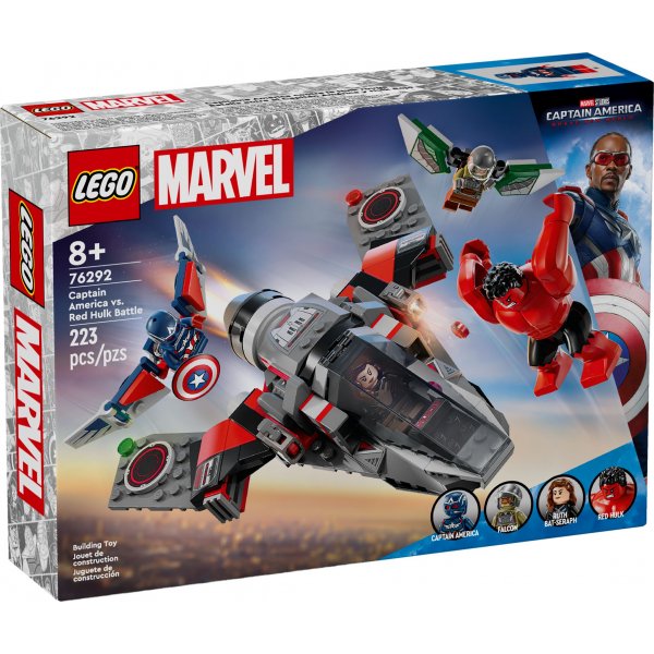 LEGO® Super Heroes 76292 Showdown zwischen Captain America und Red Hulk