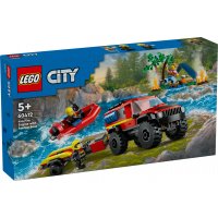 LEGO® 60412 Feuerwehrgeländewagen mit Rettungsboot
