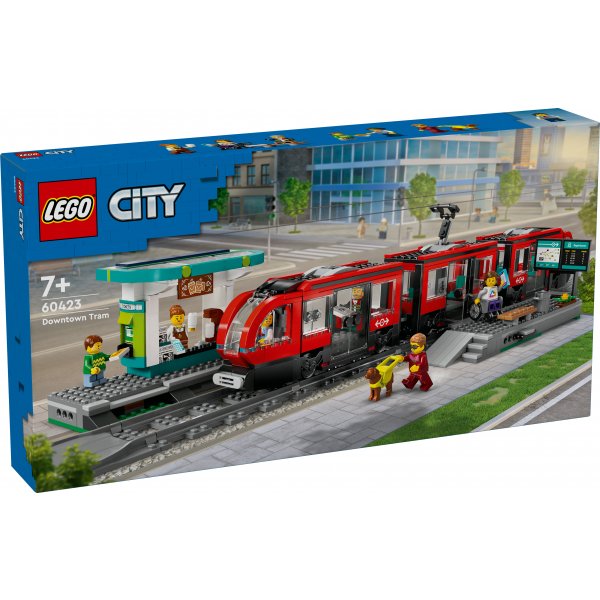LEGO® 60423 Straßenbahn mit Haltestelle