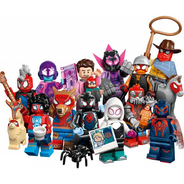 LEGO® Minifiguren Spider-Man: Across the Spider-Verse 12 Figuren Komplettsatz